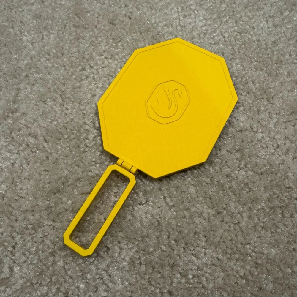 Swarovski Yellow Framed Octagonal table/travel Mirror